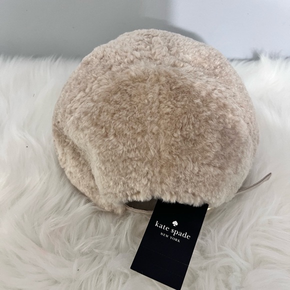 Kate Spade Metal logo Sherpa Baseball cap ? NWT main image 10